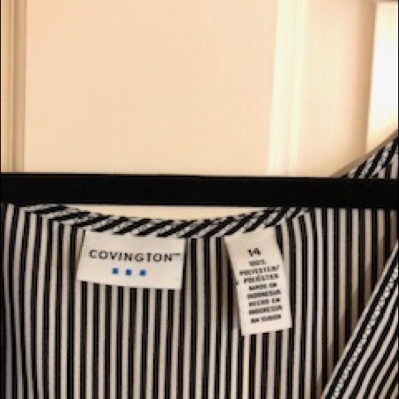 Covington blouse black and white striped - Picture 4 of 4
